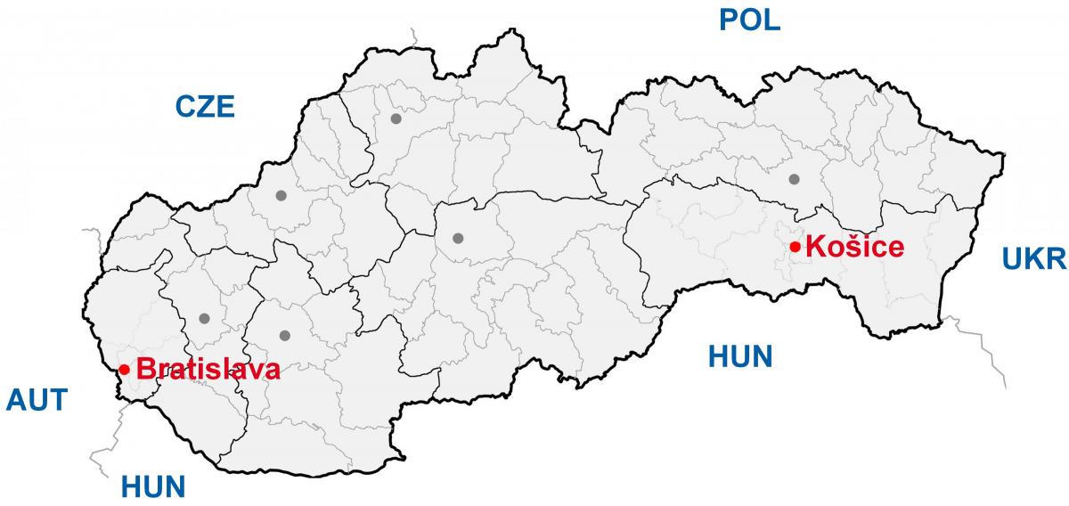kartta kosice Slovakia